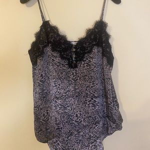 21. Maurice’s Leopard Print Cami with lace trim